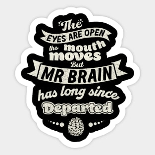 Blackadder (Mr Brain) Sticker